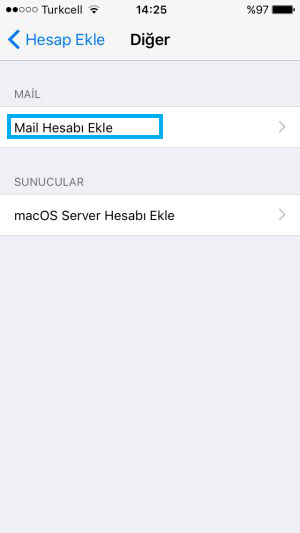 IOS Mail Kurulumu