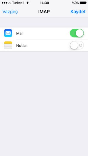 IOS Mail Kurulumu